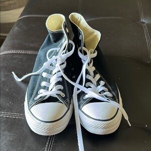 Converse High Top Black and White Chuck Taylor Sneakers Classic Design